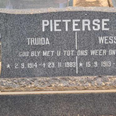 PIETERSE Wessel 1913-1977 &amp; Truida 1914-1983