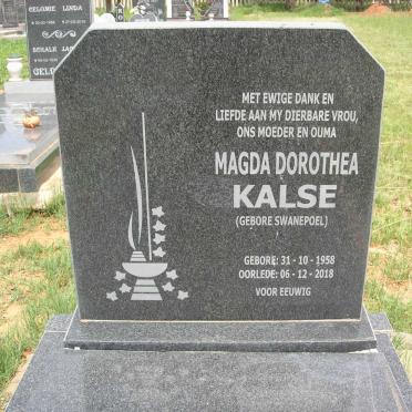 KALSE Magda Dorothea nee SWANEPOEL 1958-2018