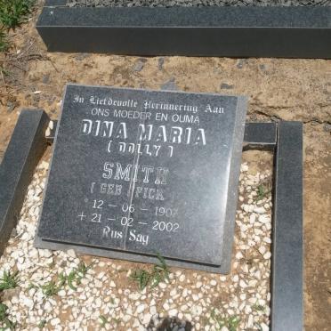 SMITH Dina Maria nee FICK 1907-2002
