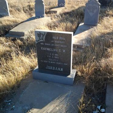 JORDAAN Cornelius C.W. 191?-19??
