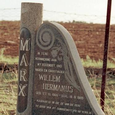 MARX Willem Hermanus 1906-1985