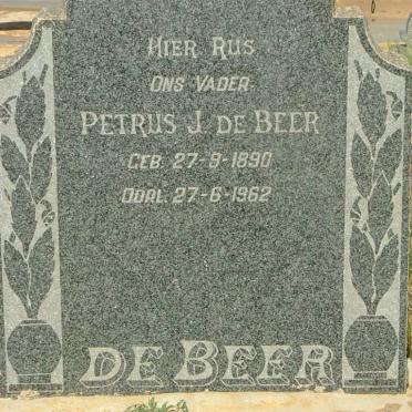 BEER Petrus J., de 1890-1962