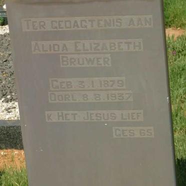BRUWER Alida Elizabeth Bruwer 1879-1937