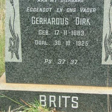 BRITS Gerhardus Dirk 1883-1925