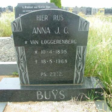 BUŸS Anna J.C. nee VAN  LOGGERENBERG 1895-1968