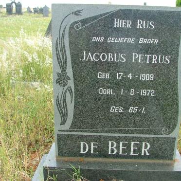 BEER Jacobus Petrus, de 1909-1972