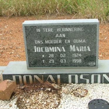 DONALDSON Jacomina Maria 1924-1998