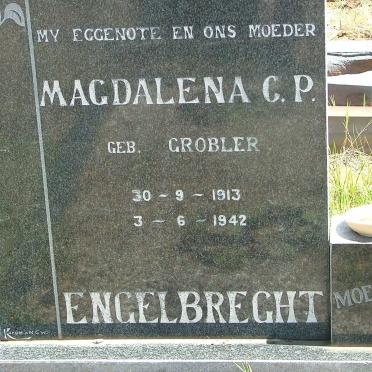 ENGELBRECHT Magdalena C.P. nee GROBLER 1913-1942
