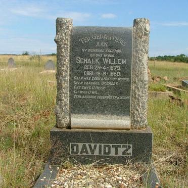 DAVIDTZ Schalk Willem 1879-1950