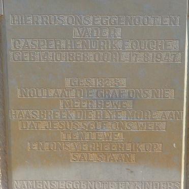 FOUCHE Casper Hendrik 1868-1947