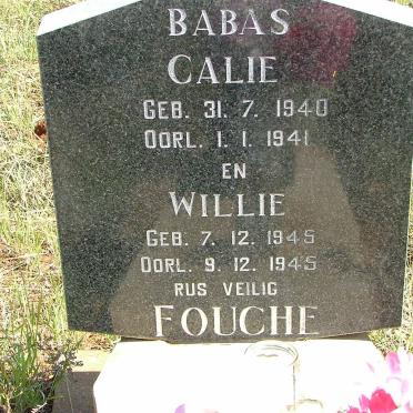 FOUCHE Calie 1940-1941 :: FOUCHE Willie 1945-1945