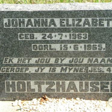 HOLTZHAUSEN Johanna Elizabeth 1963-1965