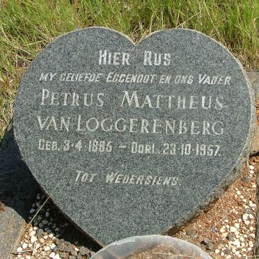 LOGGERENBERG Petrus Mattheus, van 1895-1957