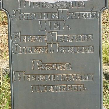 NEL Johannis Mateus 1865-1939
