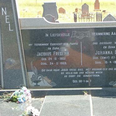 NEL Jacobus Frederik 1902-1969 &amp; Johanna G.P. SMIT 1912-1982