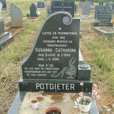 POTGIETER Susanna Catharina nee LLOYD 1945-1994