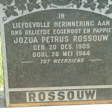 ROSSOUW Jozua Petrus 1905-1944