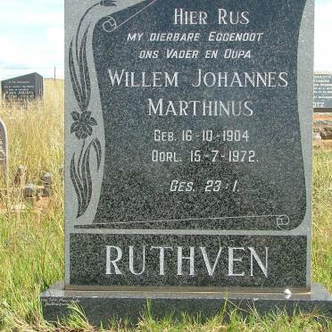 RUTHVEN Willem Johannes Marthinus  1904-1972