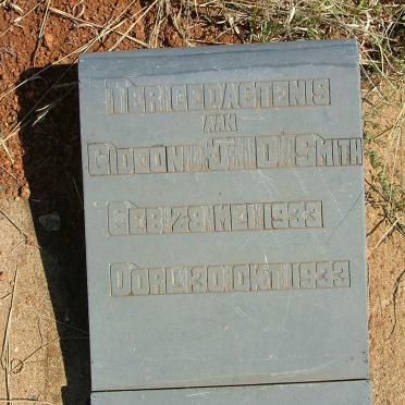 SMITH Gideon J.D 1933-1933