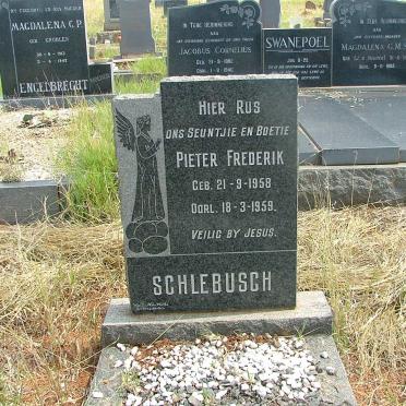 SCHLEBUSCH Pieter Frederik 1958-1959