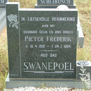 SWANEPOEL Pieter Frederik 1912-1984