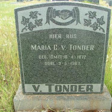 TONDER Maria C., van 1872-1967