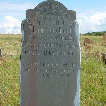 VUUREN Lourens Petrus, Jansen van 1844-1930