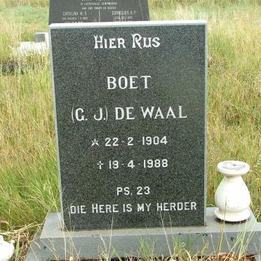 WAAL C.J., de 1904-1988