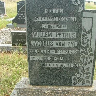 ZYL Willem Petrus Jacobus, van 1924-1959