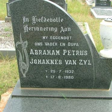 ZYL  Abraham Petrus Johannes, van 1932-1980