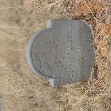MERWE Engela Susara, v.d. 1911-1911