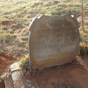 VENTER Sarel Jacobus 1900-1921