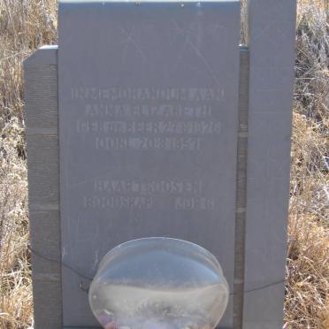 CAMPHER Anna Elizabeth nee DE BEER 1926-1957
