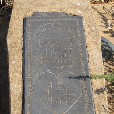 CAMPHER Maria J. 1906-1906