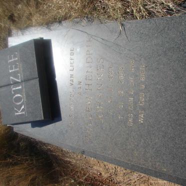 KOTZEE Willem Hendrik Johannes 1937-2008