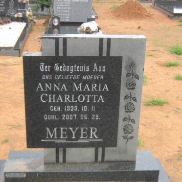 MEYER Anna Maria Charlotta 1939-2007