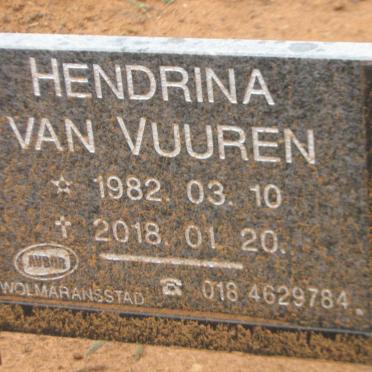 VUUREN Hendrina, van 1982-2018