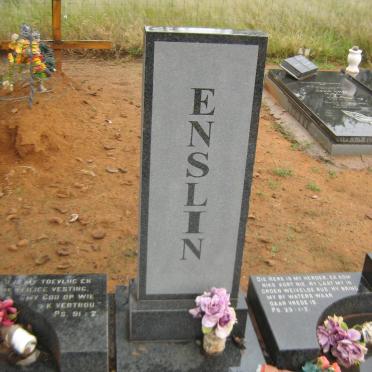 ENSLIN Christoffel Bernardus 1930-2015 &amp; Hermina Magrietha SCHWARTZ 1933-2010