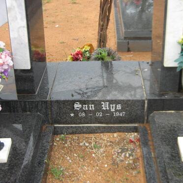 UYS Dawie 1945-2014 &amp; San 1947- :: UYS Werner 1971-1999