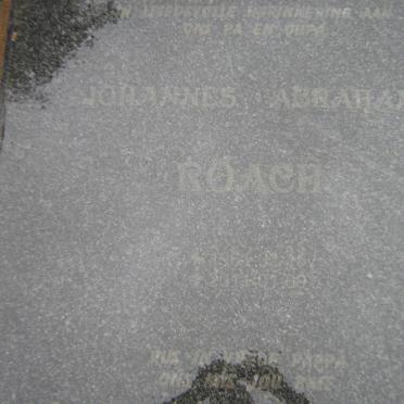 ROACH Johannes Abraham 1961-2011
