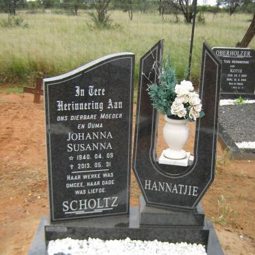 SCHOLTZ Johanna Susanna 1940-2013