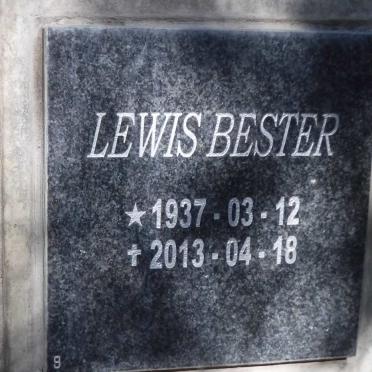 BESTER Lewis 1937-2013