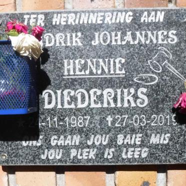 DIEDERIKS Hendrik Johannes 1987-2019