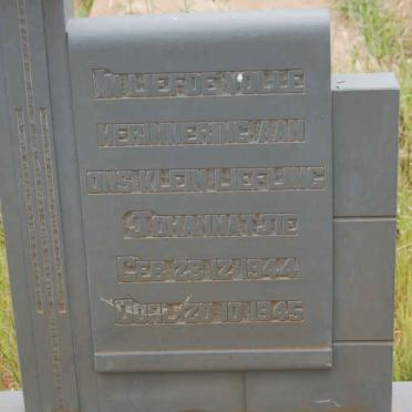 BLOEM  Johannatjie 1944-1945