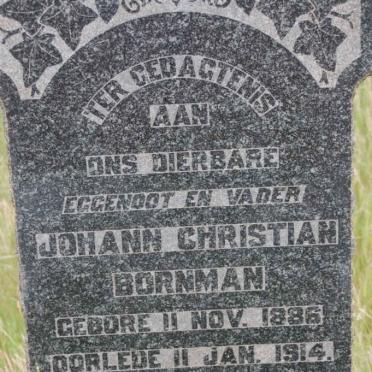 BORNMAN Johannes Christian 1886-1914