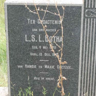 BOTHA L.S.L. 1872-194?