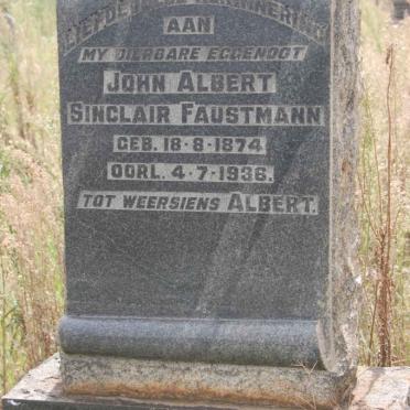 FAUSTMANN John Albert Sinclair 1874-1936