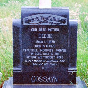GOSSAYN Deebie 1879-1963