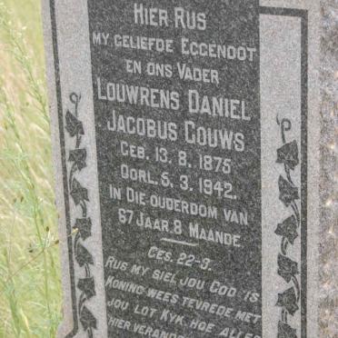 GOUWS Louwrens Daniel Jacobus 1875-1942