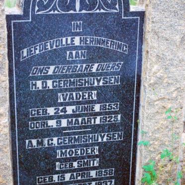 GERMISHUYSEN H.D. 1853-1925 &amp; A.M.C. SMIT 1858-1937